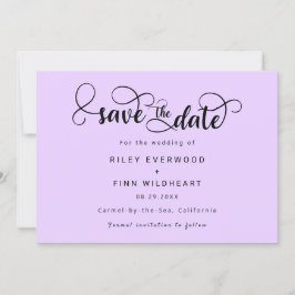 Casamento de Script Moderno salvar o convite de da