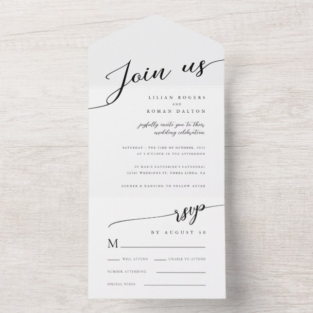 Casamento de Script Romântico Moderno Minimalista (Interno)