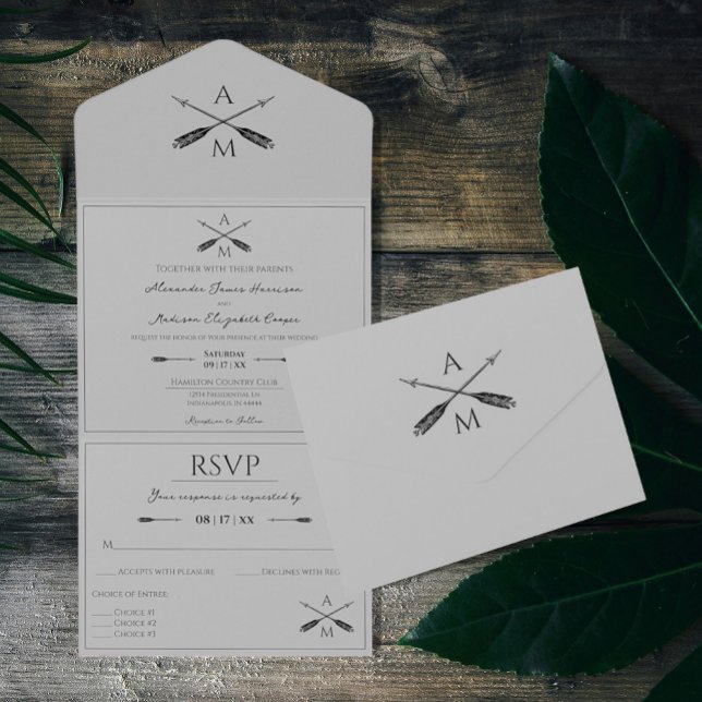 Casamento de Setas e Monogramas | CINZAS (Criador carregado)