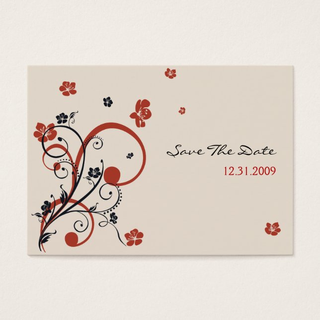 Casamento de Spirais e Flores Salvar o Minicard de (Frente)