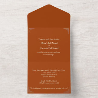 Casamento de Terracotta Elegante - Personalize com