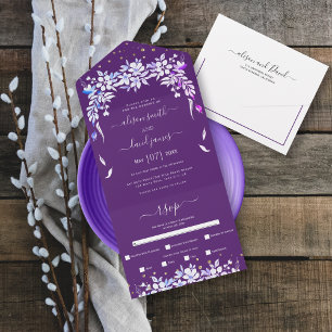Casamento de terras roxas floradas brancas