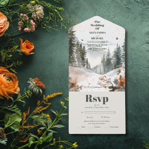 Casamento de Themed Rustic Elegante Das Montanhas