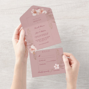 Casamento de Traceração Rosa Tropical
