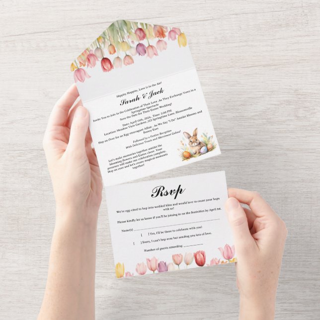 Casamento de Tulipas do Tema da páscoa (Tearaway)