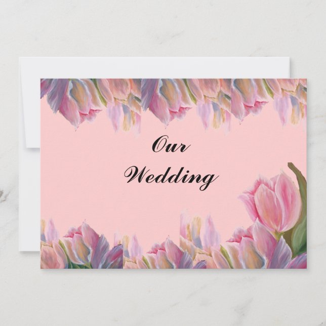 Casamento de Tulipas Rosa (Frente)