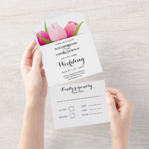 Casamento de Tulipas Roxas e Rosas