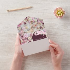 Casamento de Verão com a Arca Vermelha Floral Eleg