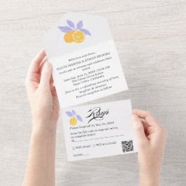 Casamento de Verão com Limão Cítrico Desenhado à M