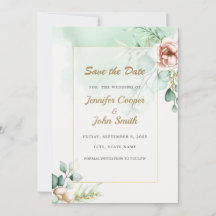 Casamento de Verde Eucalipto Save the Date 
