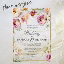 Casamento de Vidraça Floral, Rosa Elegante