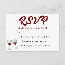 Casamento de Vinhos de Champanhe de RSVP de Borgon