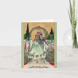 Casamento de Vintage, cartão de casamento de aniv