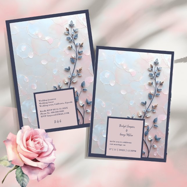 casamento do Branch, cor-de-rosa e tom pérola (Criador carregado)