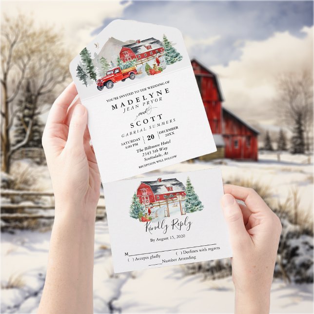 Casamento do Campo da Neve de inverno de Natal (Criador carregado)