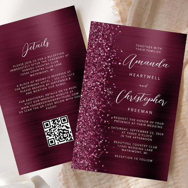 Casamento do Código QR de Metal Brutado com Borra  (Criador carregado)