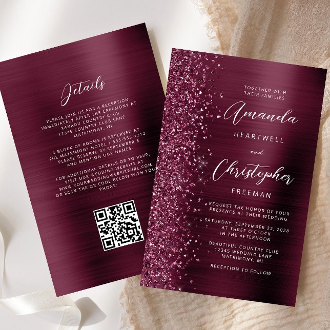 Casamento do Código QR de Metal Brutado com Borra  (Criador carregado)