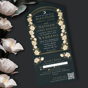 Casamento do Código QR do Arch Arch Nouveau