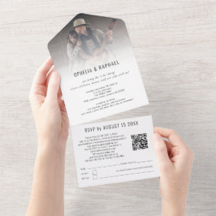 Casamento do Destinatário do Script QR de Fotograf