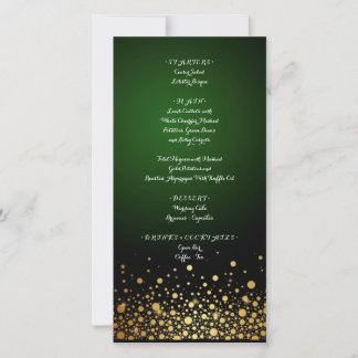 Casamento do Emerald Green Menu popular