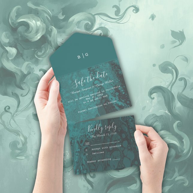 casamento do emerald green ocean marble seguro dat (Criador carregado)