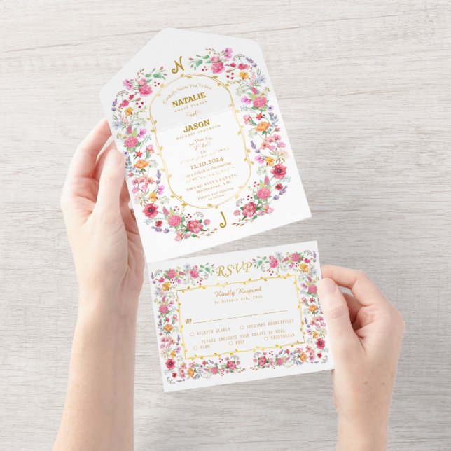 Casamento do Jardim de Primavera do Elegante Wildf (Tearaway)