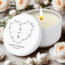 Casamento do Monograma Moderno do Coração Floral B