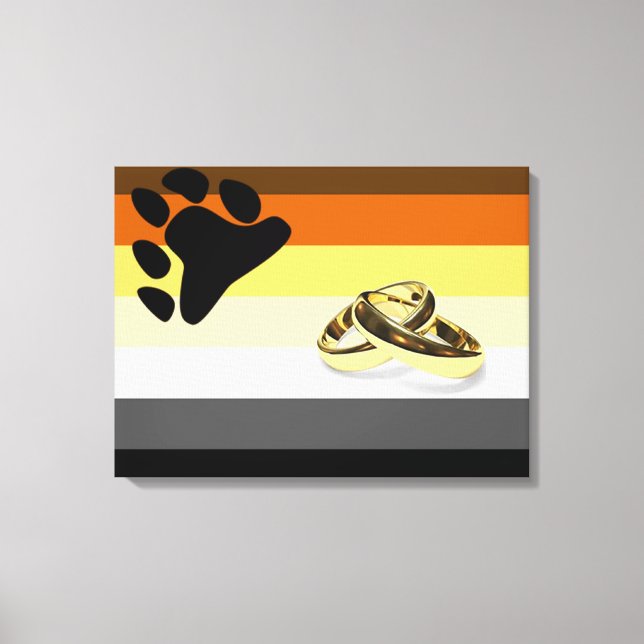 Casamento do Orgulho de Urso na Canvas (Frente)