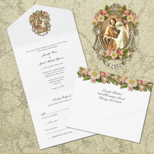 Casamento Dourado Católico Simples e Elegante