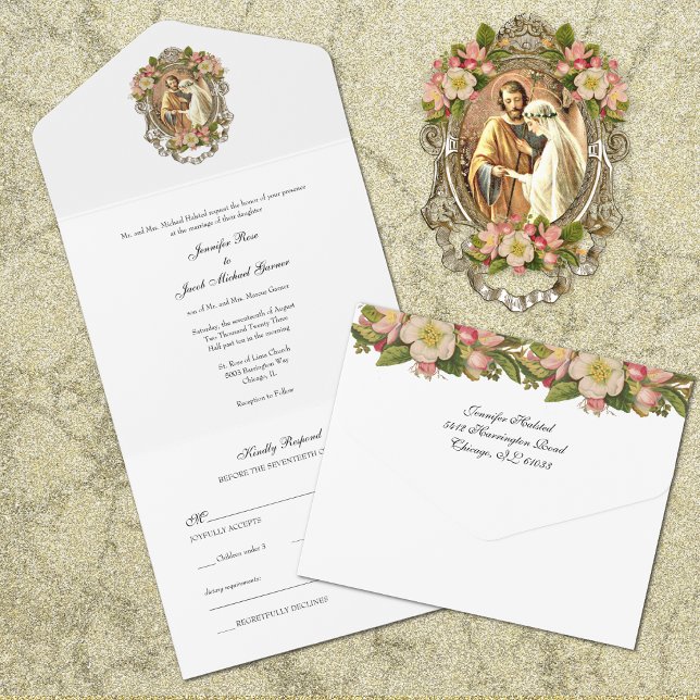 Casamento Dourado Católico Simples e Elegante (Criador carregado)