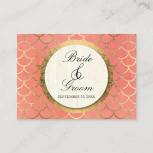 Casamento Dourado com Cartões de mesa Deco Shell F