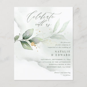 casamento dourado com dourado com aquarela verde