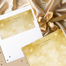 Casamento Dourado com relva espumante