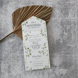 Casamento Dourado de Confetti Eucalyptus Foliage
