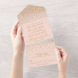 Casamento Dourado de Confetti Rosa e Glam Blush