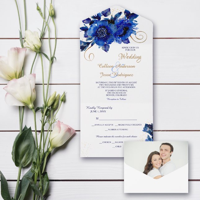 Casamento Dourado de espiral Azul (Criador carregado)