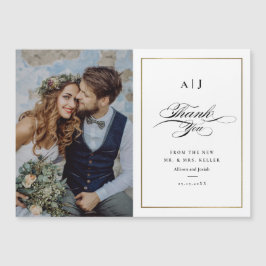 Casamento Dourado de Fotos do Monograma Elegante -