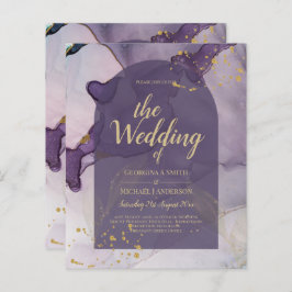 Casamento Dourado de Lavanda Roxo de Mente de Tint