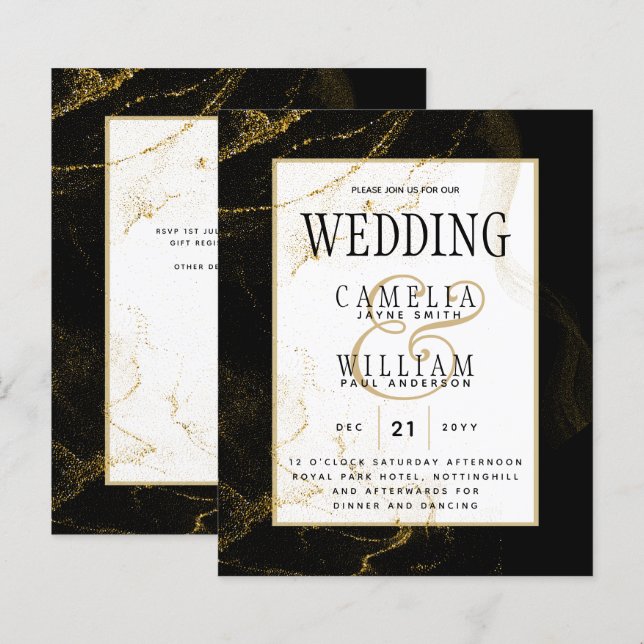 Casamento Dourado de Literatura Negra Moderna (Frente/Verso)
