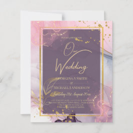 Casamento Dourado de Múrpura Roxo de Lavanda LeahG