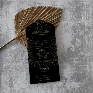 Casamento Dourado de Rico de Caligrafia Confetti  