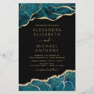 Casamento Dourado de Téal Turquoise