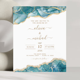 Casamento Dourado de Téal Turquoise de Agato Orçam