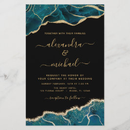 Casamento Dourado de Téal Turquoise de Agato Orçam