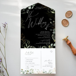 Casamento Dourado E Preto Verde De Selo E Envio