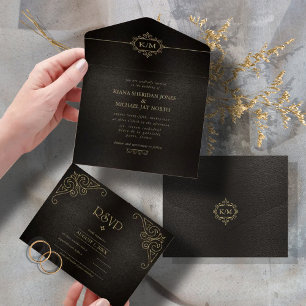 Casamento Dourado Fine Filigree V2 ID871