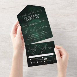 Casamento Dourado Mágico de Cor Negra Verde