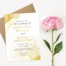 Casamento Dourado minimalista moderno