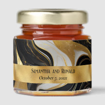 Casamento Dourado, preto e branco marmoreado Elega