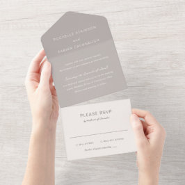 Casamento Elegante Bege Simples